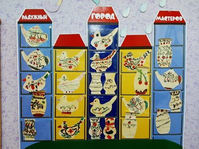 Выставка рисунков "Хохломская роспись"